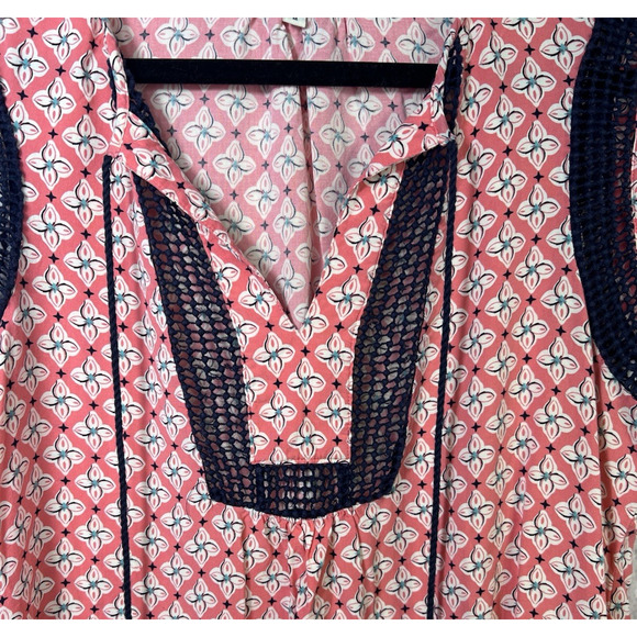 Black Rainn Women's M Boho Floral Sleeveless Mini Lightweight Shift Dress Rayon - Picture 5 of 9